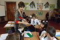 Вчитель вищої категорії Губенко С.В. проводить урок української мови у 3 класі.
